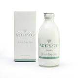 luxury body care body lotion in glass bottle