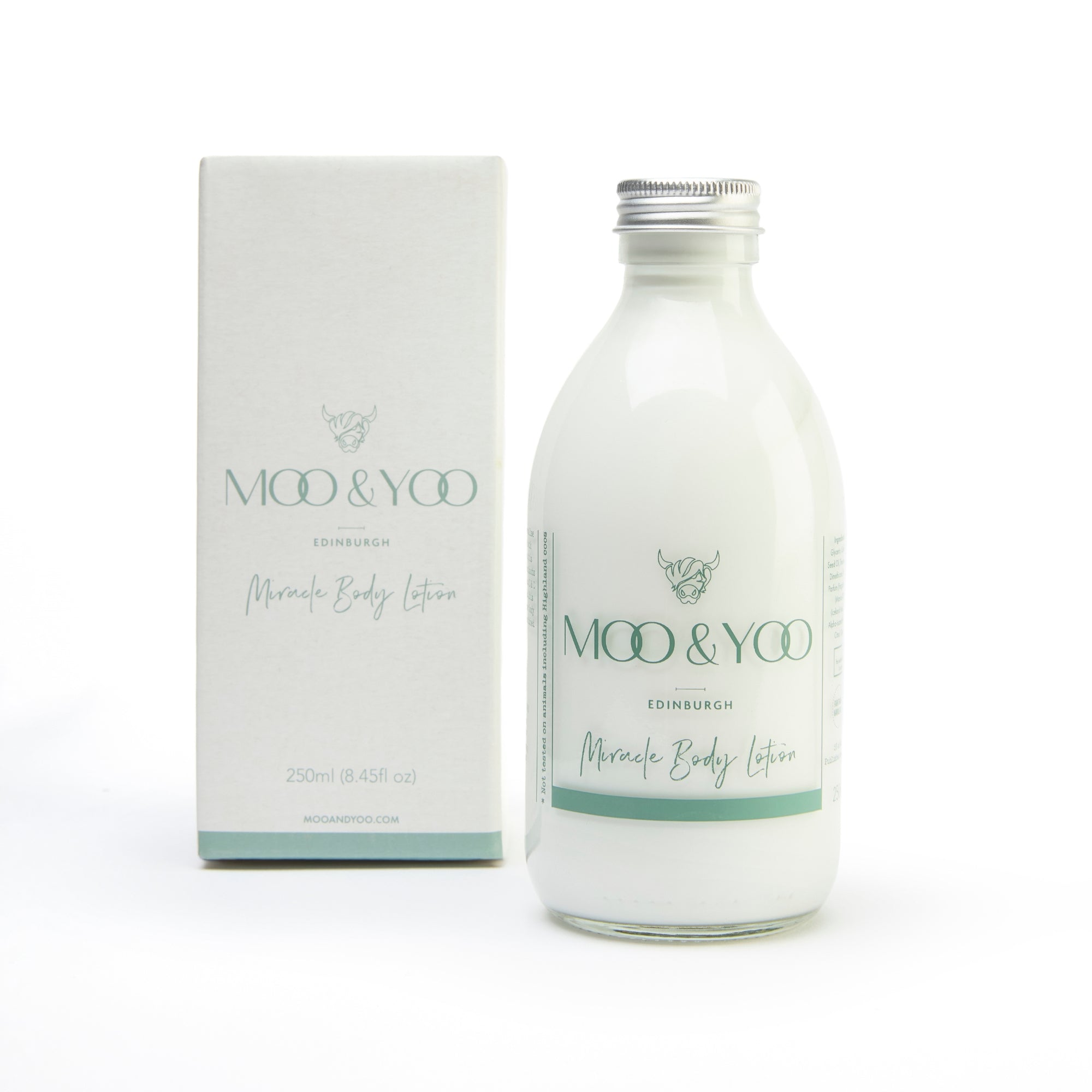 luxury body care body lotion in glass bottle