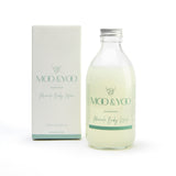 luxury body care gentle body wash in glass bottle
