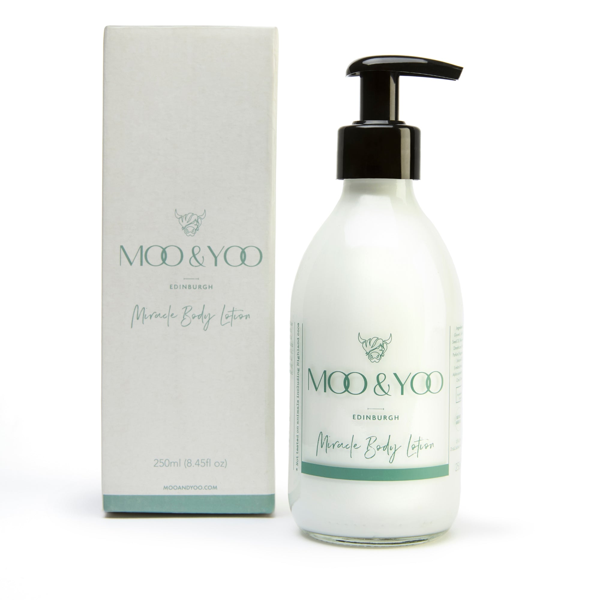 luxury body care gentle hydrating body lotion in glass bottle
