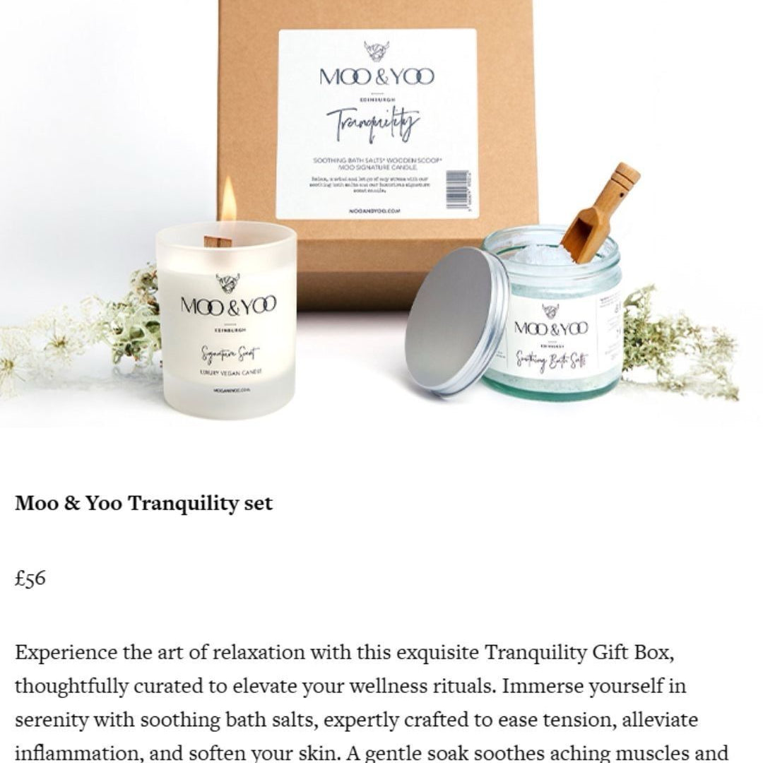 ARCADIA MAGAZINE CHRISTMAS TRANQUILITY GIFT SET PROMOTION
